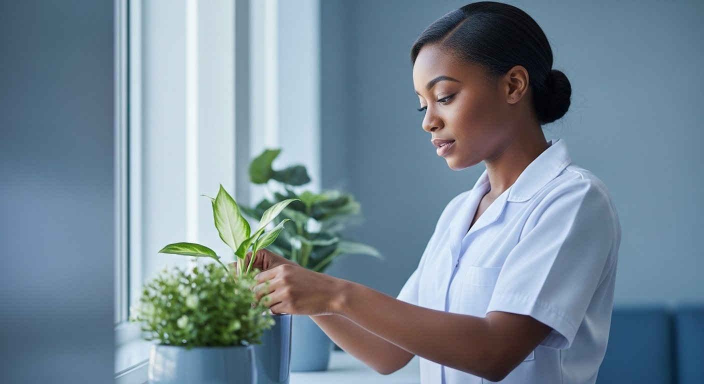 Plant care and general tidiness